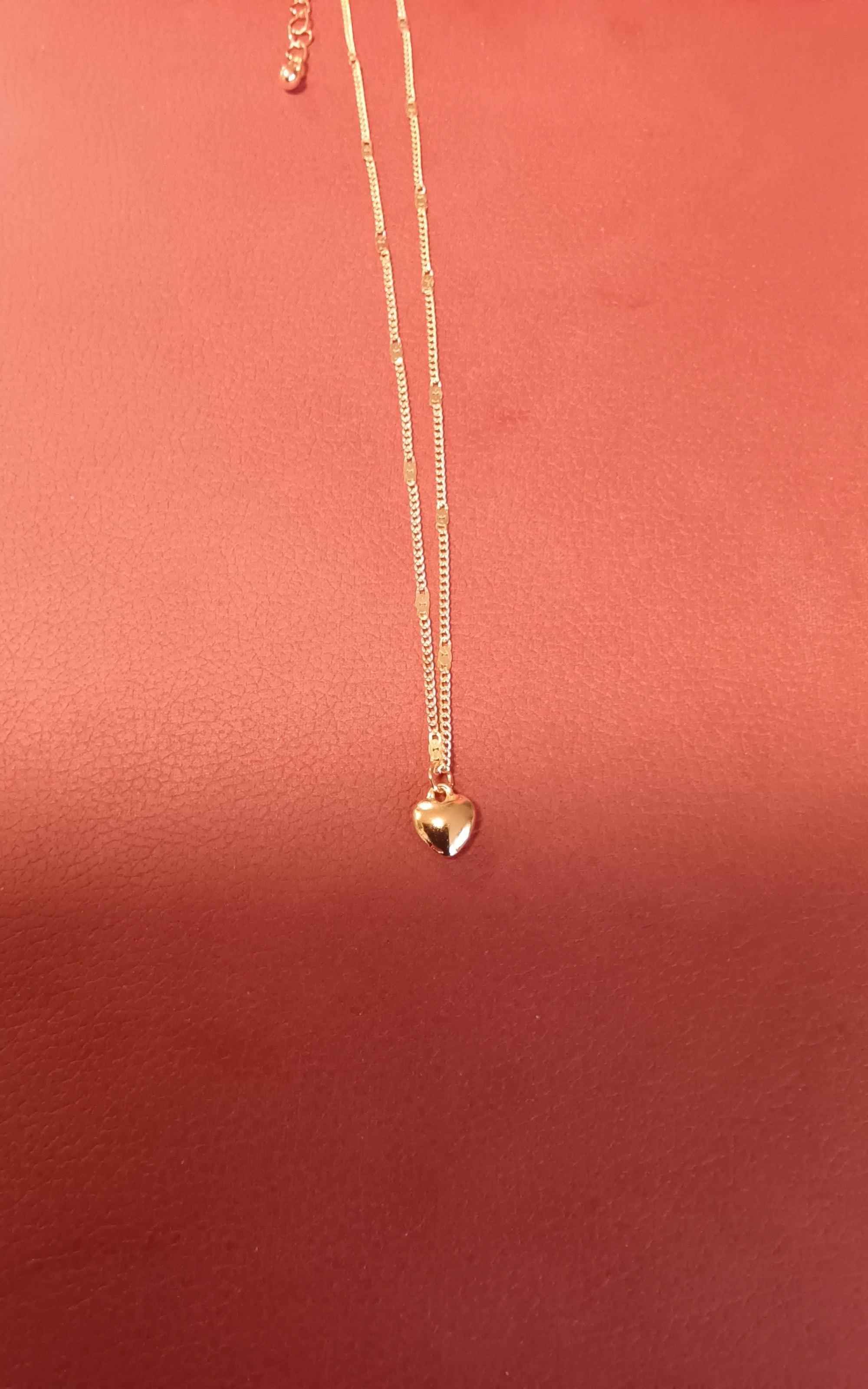 Herz Halskette vergoldet