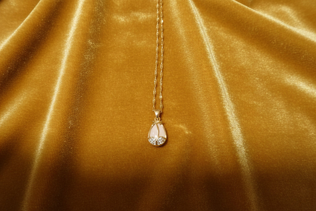 Tropfen Anhänger mit Halskette