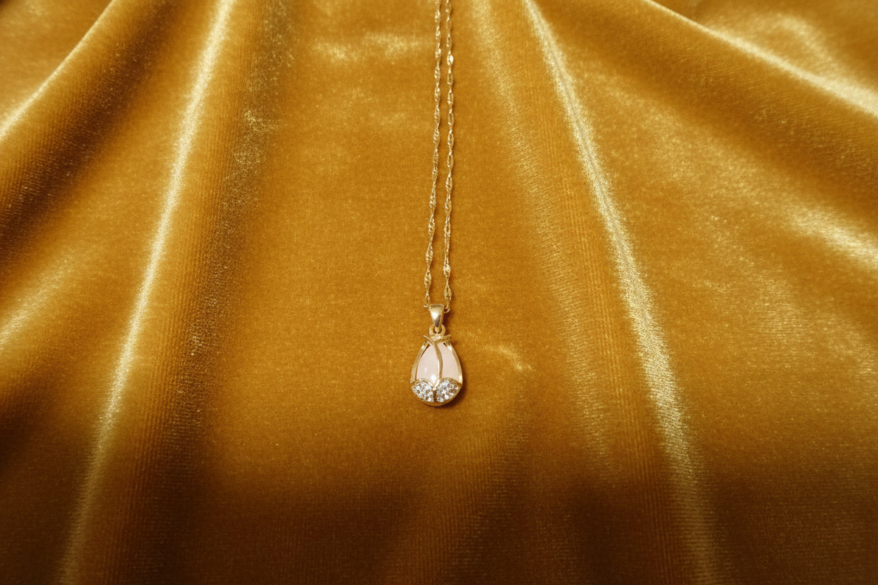 Tropfen Anhänger mit Halskette